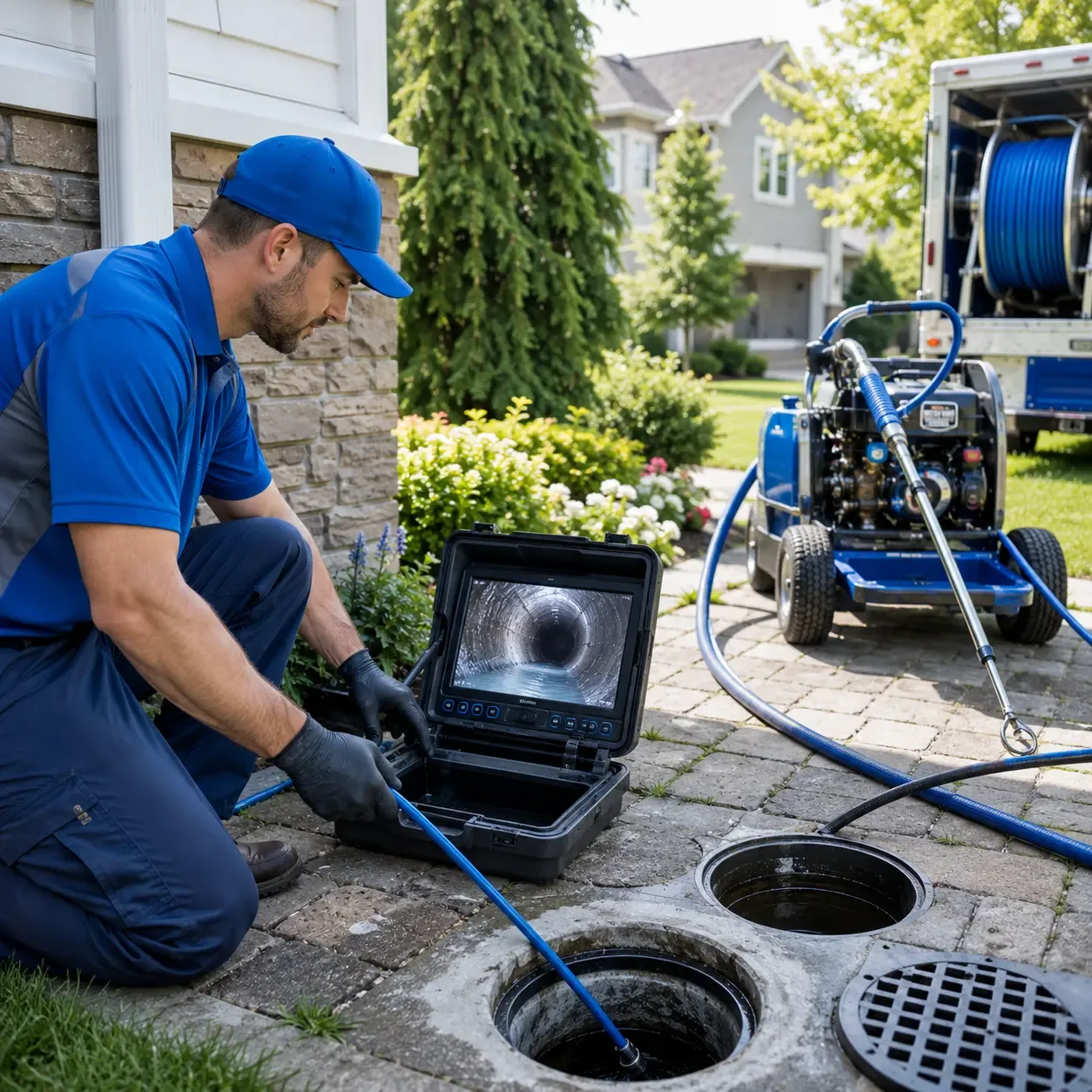 Outdoor drain cleaning professionals serving Dresser, WI