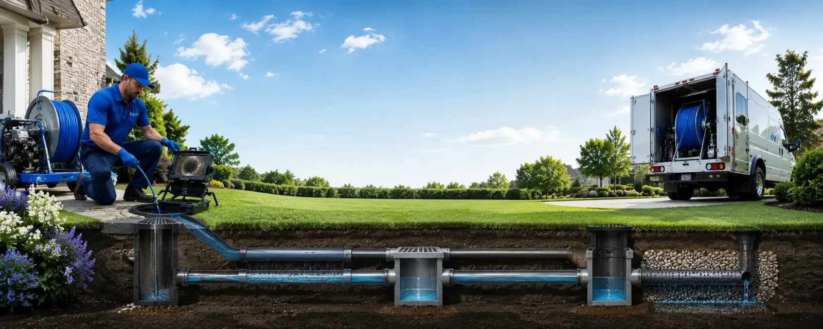 Outdoor drain cleaning information for Dresser, WI